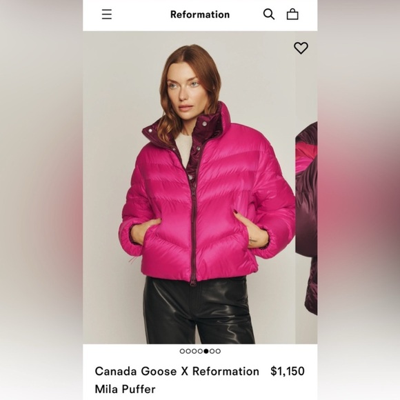 NWT Canada Goose x Reformation Mila Puffer - Picture 3 of 3
